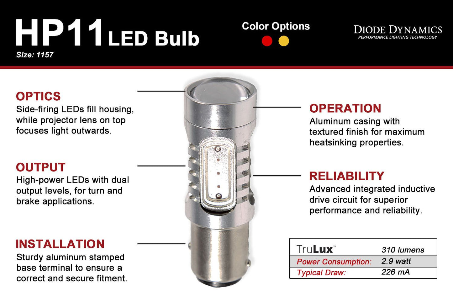 Diode Dynamics 1157 HP11 Turn Signal LED Bulbs