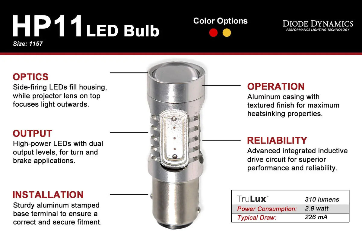 Diode Dynamics 1157 HP11 Turn Signal LED Bulbs Diode Dynamics