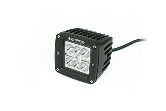 FCKLightBars P-3 High-Output 3-Inch LED Pod Light – 30W CREE Cube (Spot or Flood Beam)
