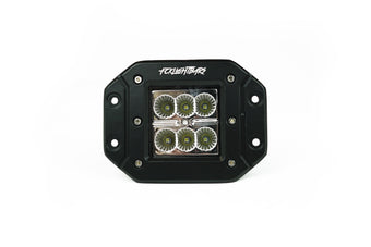 compare product FCKLightBars P-3 Flushmount LED Pod Light | 30W CREE LED | 2,120 Lumens | IP68 Waterproof | Flush Mount Reverse, Bumper & Work Light