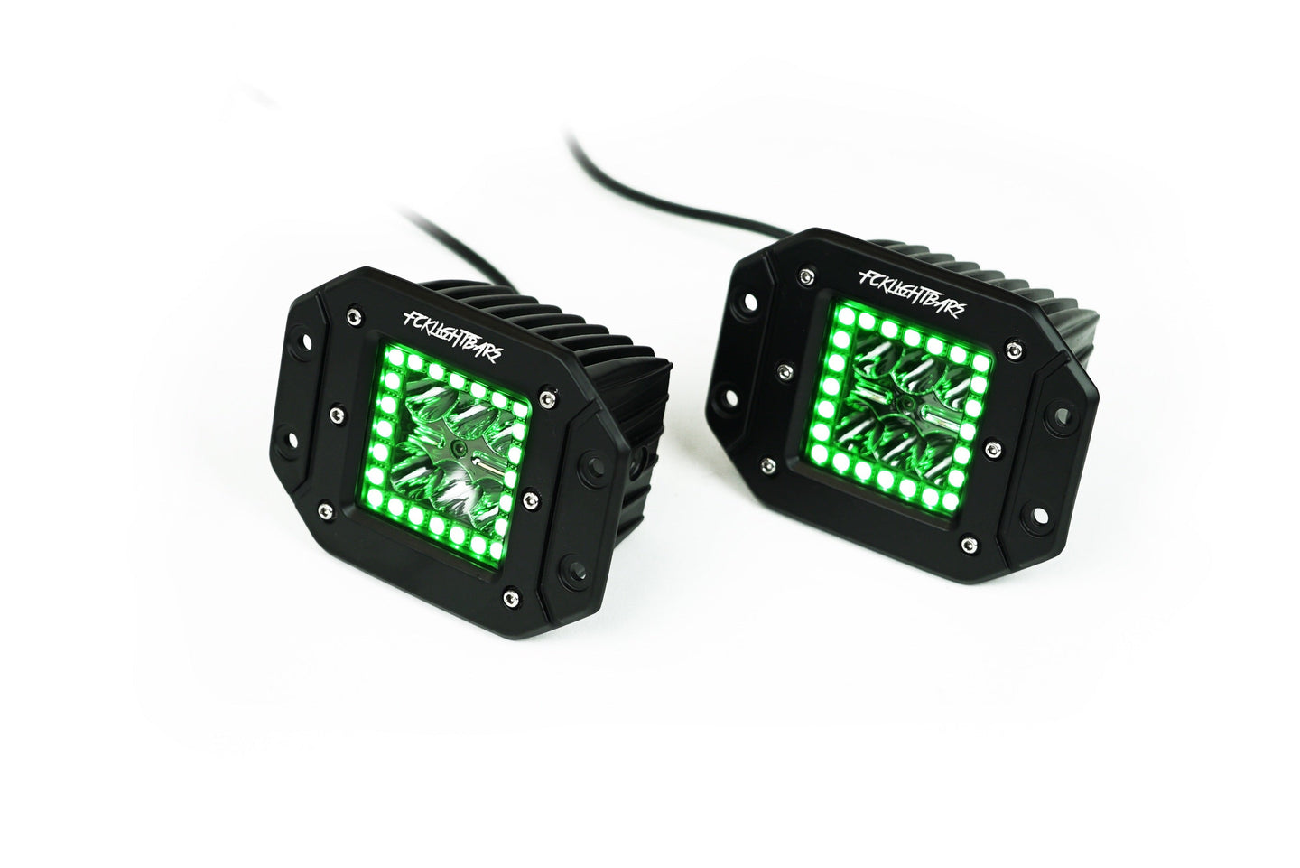 LED RGB Pod Lights FlushMounts Green