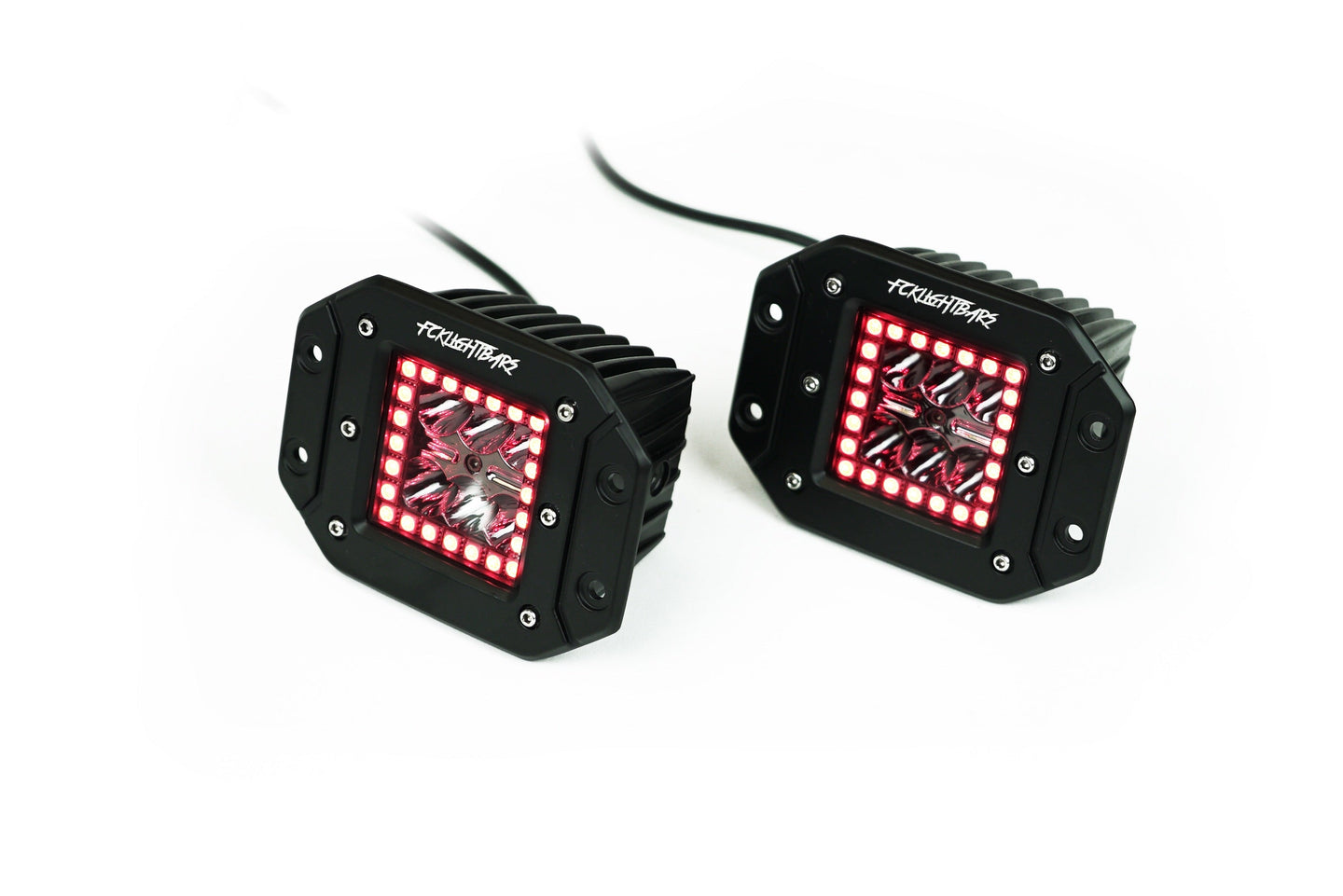LED RGB Pod Lights Red