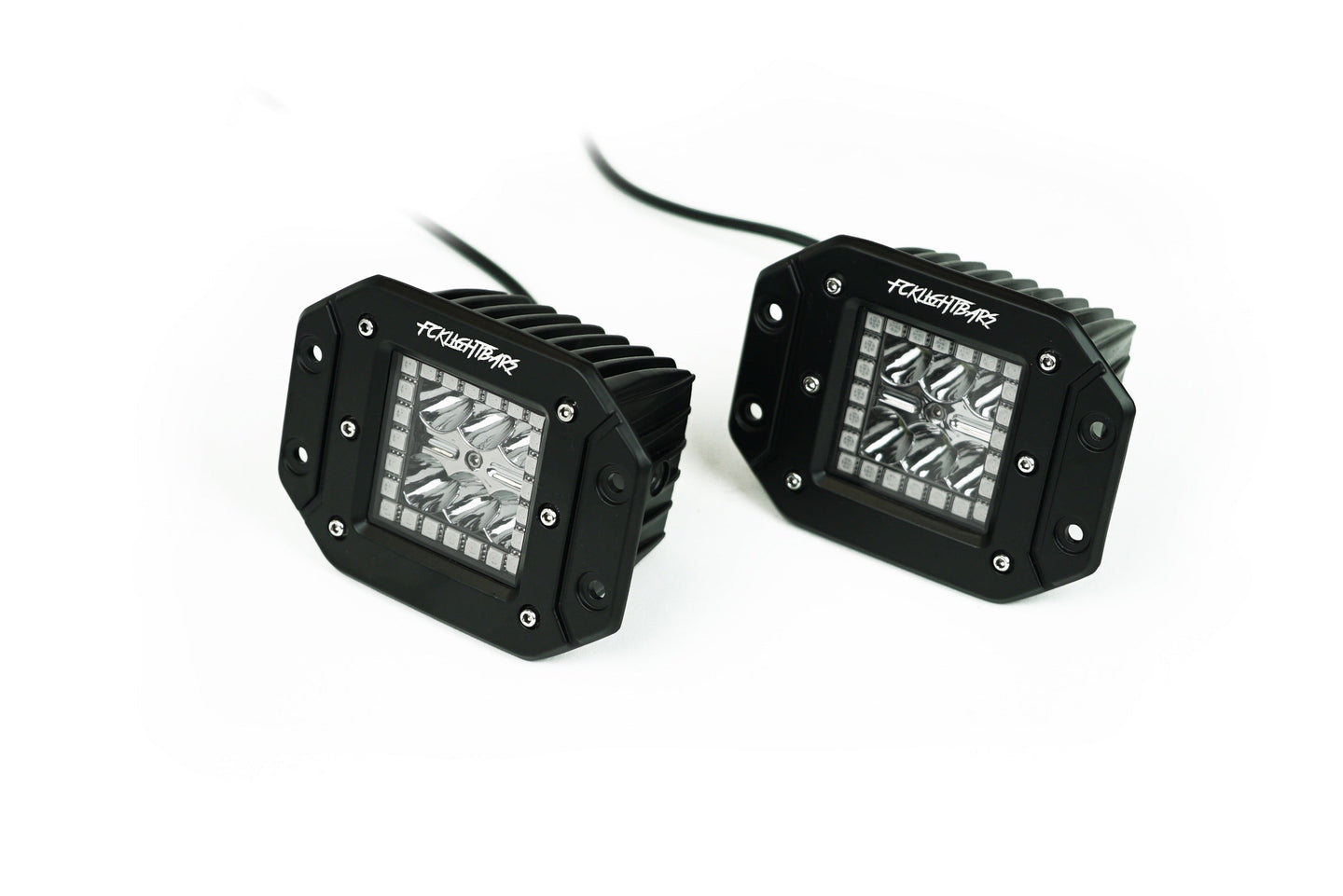 High-Output LED RGB Pod Lights Pair