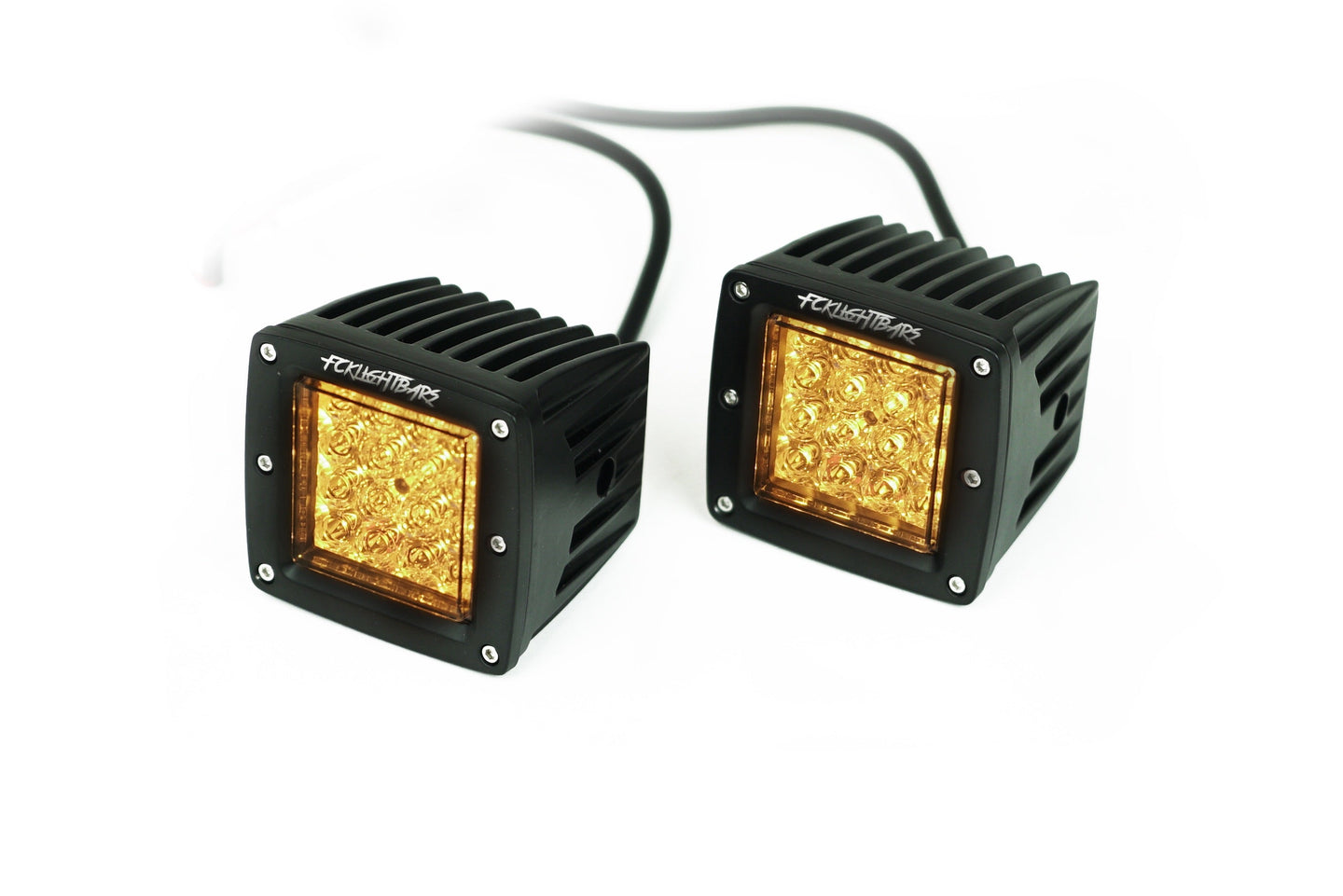 Dual Purpose Chase Light Pods (Sold as Pair) in White in Amber 