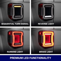 Form Lighting LED Tail Lights for 2020–2026 Jeep Gladiator | Sequential LED (Pair)