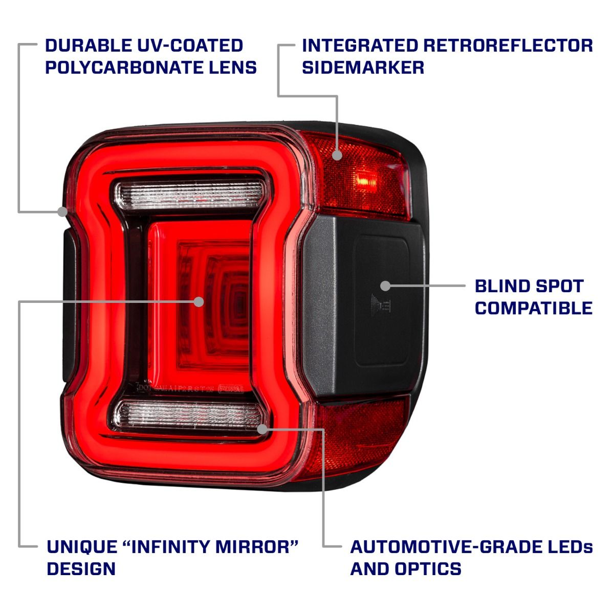 Form Lighting LED Tail Lights for 2020–2026 Jeep Gladiator | Sequential LED (Pair)