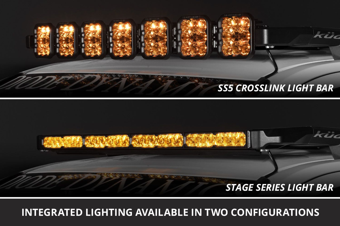 Diode Dynamics SS40 light bar on Kuat DEK rack