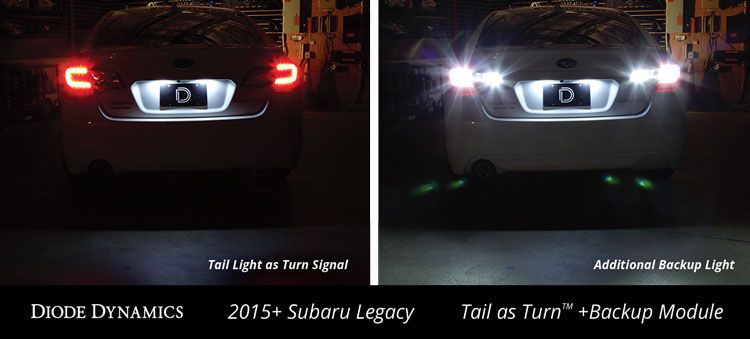 Diode Dynamics 2015-2019 Subaru Legacy Tail as Turn® +Backup Module (USDM) Tail Lights
