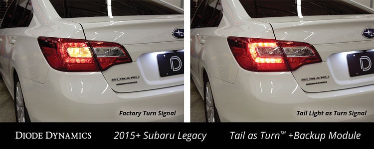 Diode Dynamics 2015-2019 Subaru Legacy Tail as Turn® +Backup Module (USDM) Tail Lights