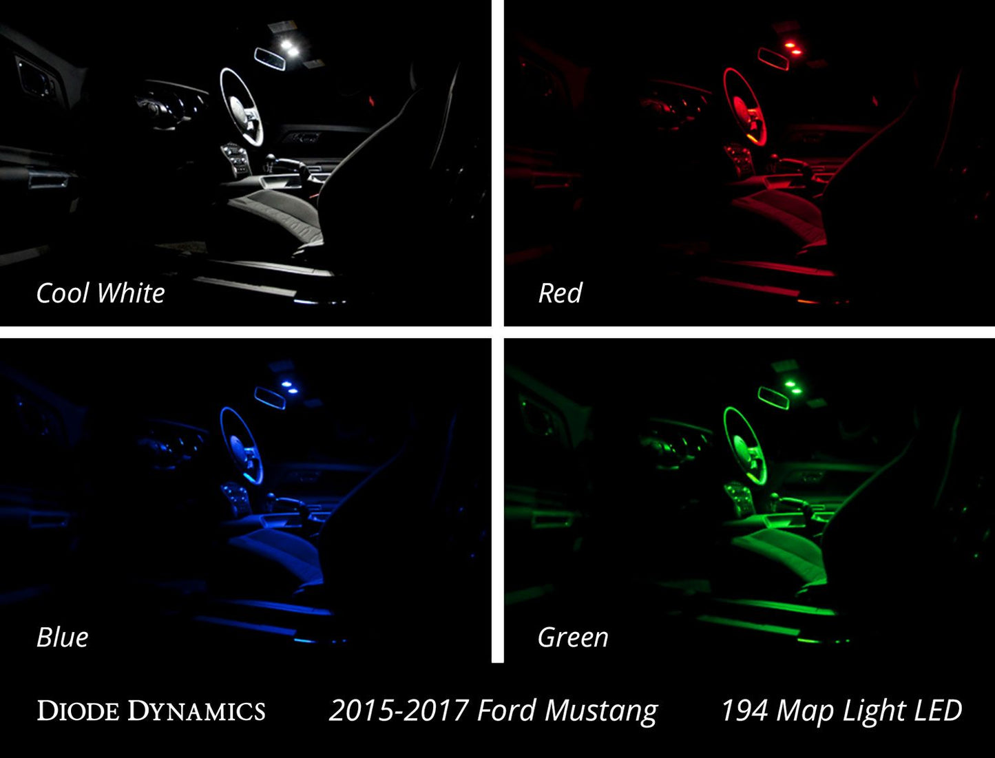 Diode Dynamics Interior LED Conversion Kit for 2015-2017 Ford Mustang