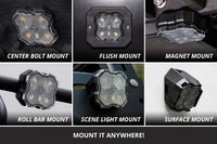 Diode Dynamics Stage Series 12-Piece LED Rock Light Kit | Single-Color, Dual-Color & RGBW