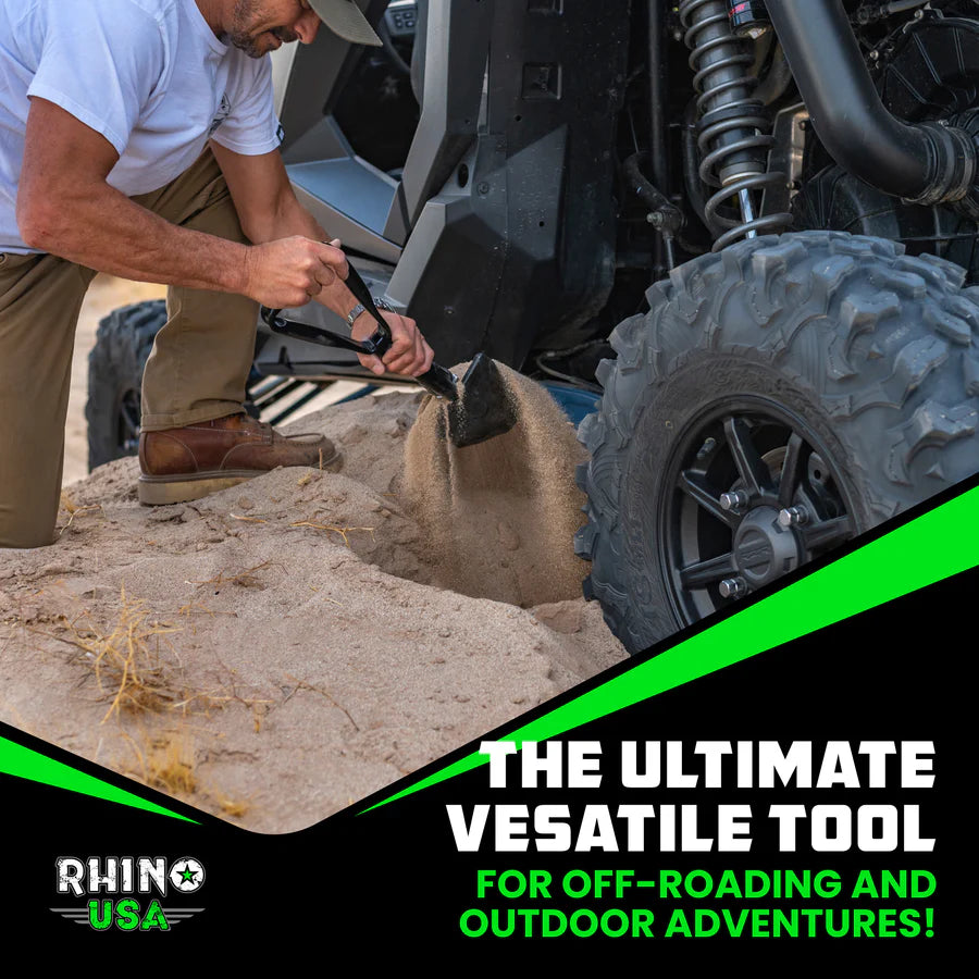RHINO USA FOLDING RECOVERY SHOVEL W/PICK