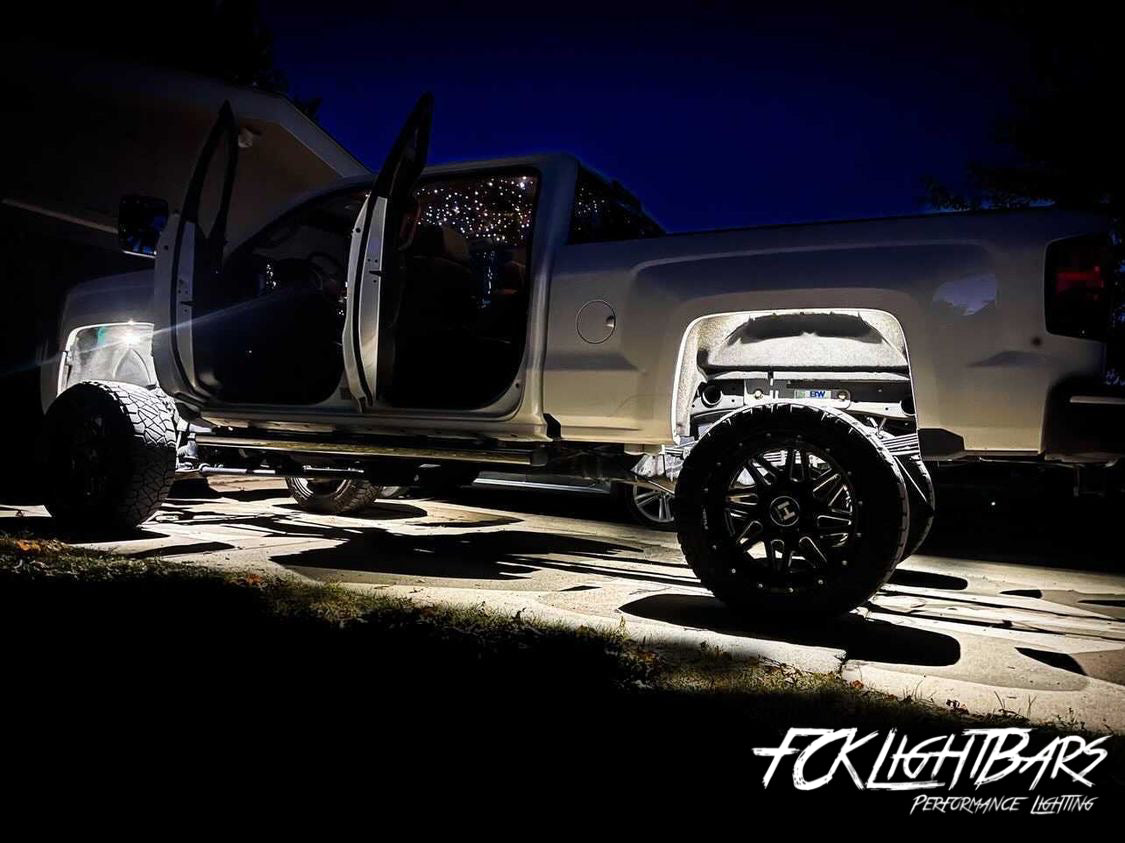 Pure White Rock Lights Kit
