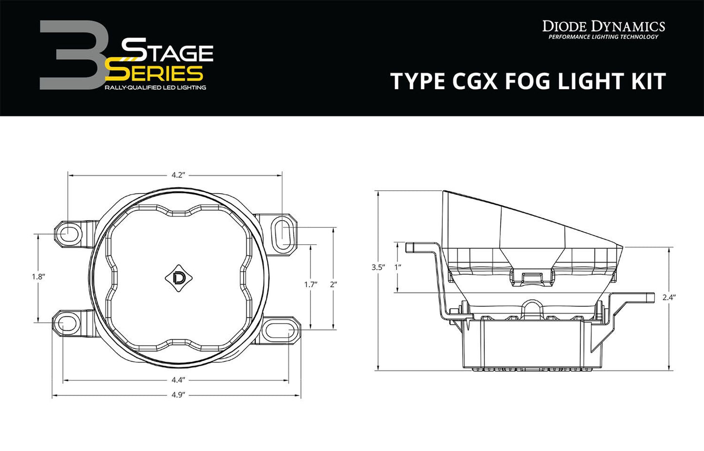 Diode Dynamics SS3 Type CGX LED Fog Light Kit – Lexus & Toyota