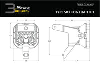 Diode Dynamics SS3 SAE Type SDX Fog Light Kit Diode Dynamics