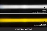 Diode Dynamics SS3 Dual-Color SAE LED Fog Light Pod with Amber Backlight – White & Yellow, Universal Mount (Single) - DD8932S