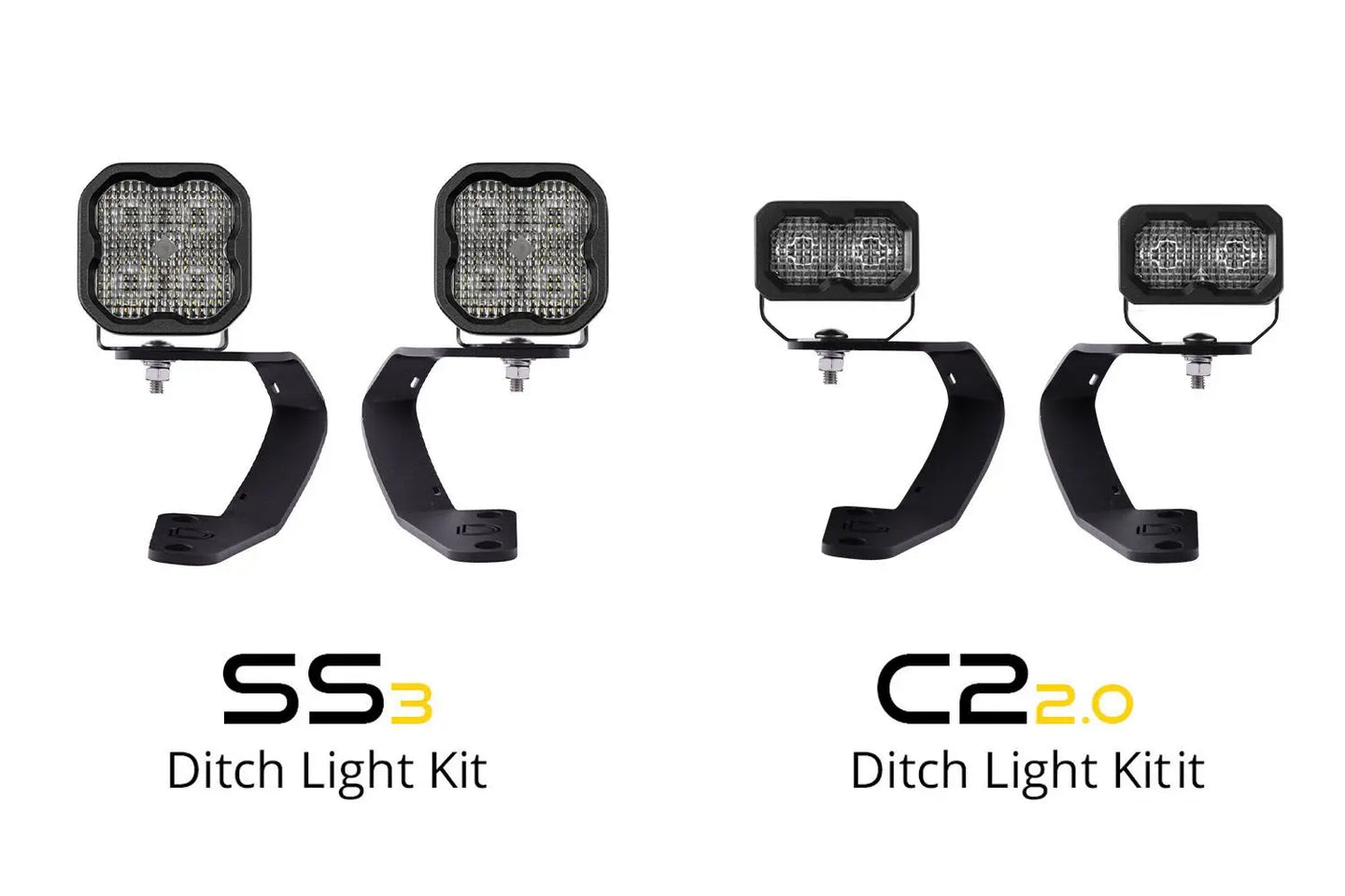 Diode Dynamics Stage Series Backlit Ditch Light Kit for 2010-2024 Toyota 4Runner Diode Dynamics