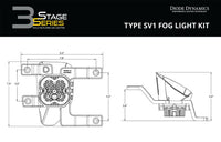 Diode Dynamics SS3 SAE Type SV1 Fog Light Kit Diode Dynamics