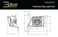 Diode Dynamics SS3 SAE Type SV2 Fog Light Kit Diode Dynamics