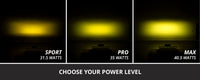 Diode Dynamics SS6 Yellow Flush Mount Stage Series LED Light Bar with Amber Backlight (Single)