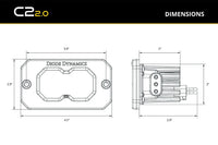 Diode Dynamics Stage Series Flush Mount Reverse Light Kit Diode Dynamics
