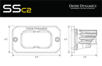 Diode Dynamics C2 1.0 SAE 2” Flush Mount LED Pod – Single