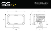 Diode Dynamics C2 1.0 SAE 2” LED Pods – Pair