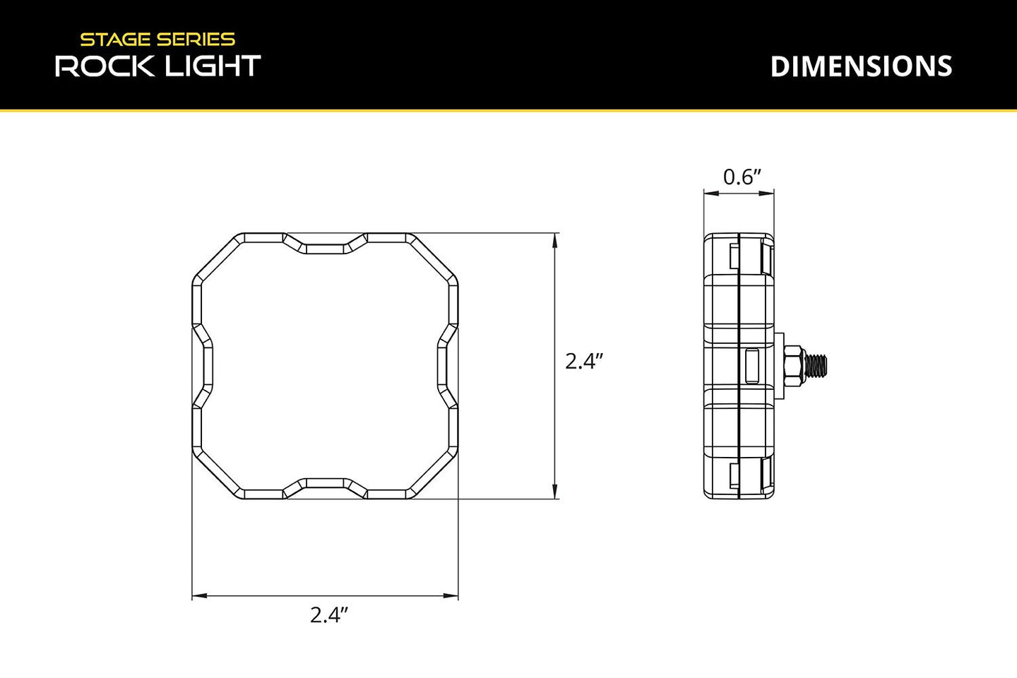 Diode Dynamics Stage Series LED Rock Light single