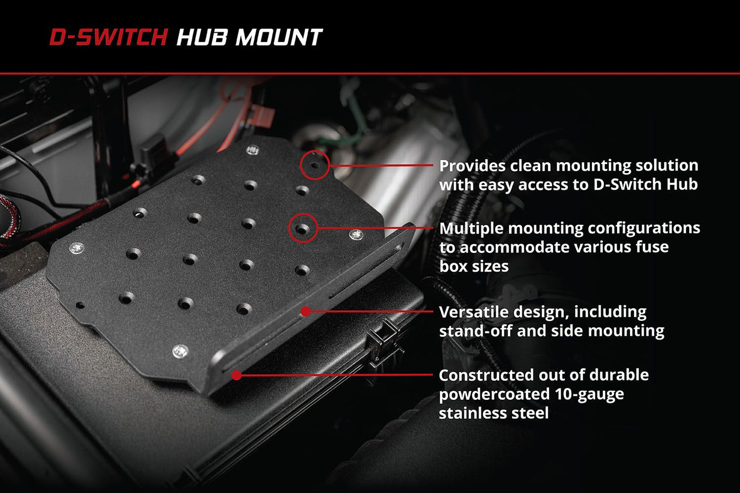 Diode Dynamics Universal Stand-Off D-Switch Hub Mounting Kit Off Road