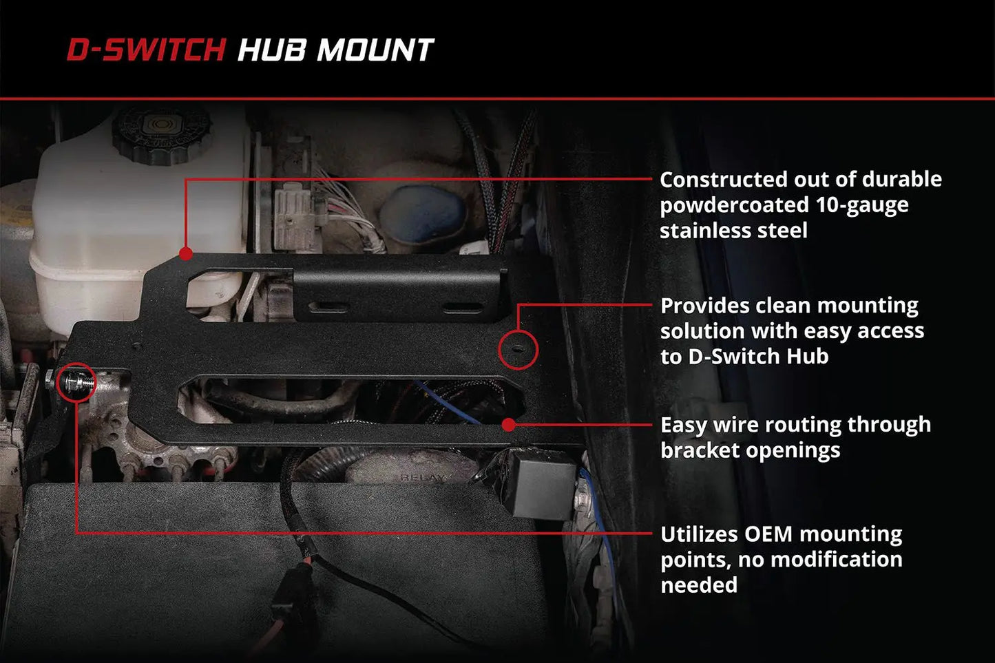 Diode Dynamics D-Switch Hub Mounting Kit for 2016-2023 Toyota Tacoma Diode Dynamics
