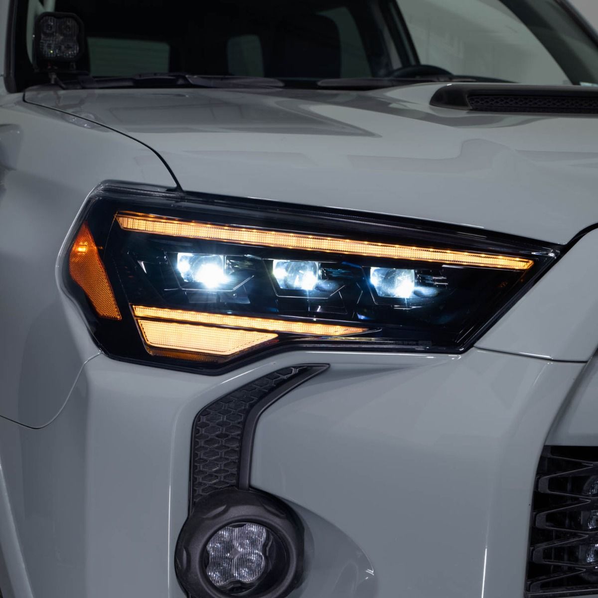 Form Lighting Sequential LED Headlights for 2014-2024 Toyota 4Runner | Triple Projector, White/Amber DRL & Plug-and-Play