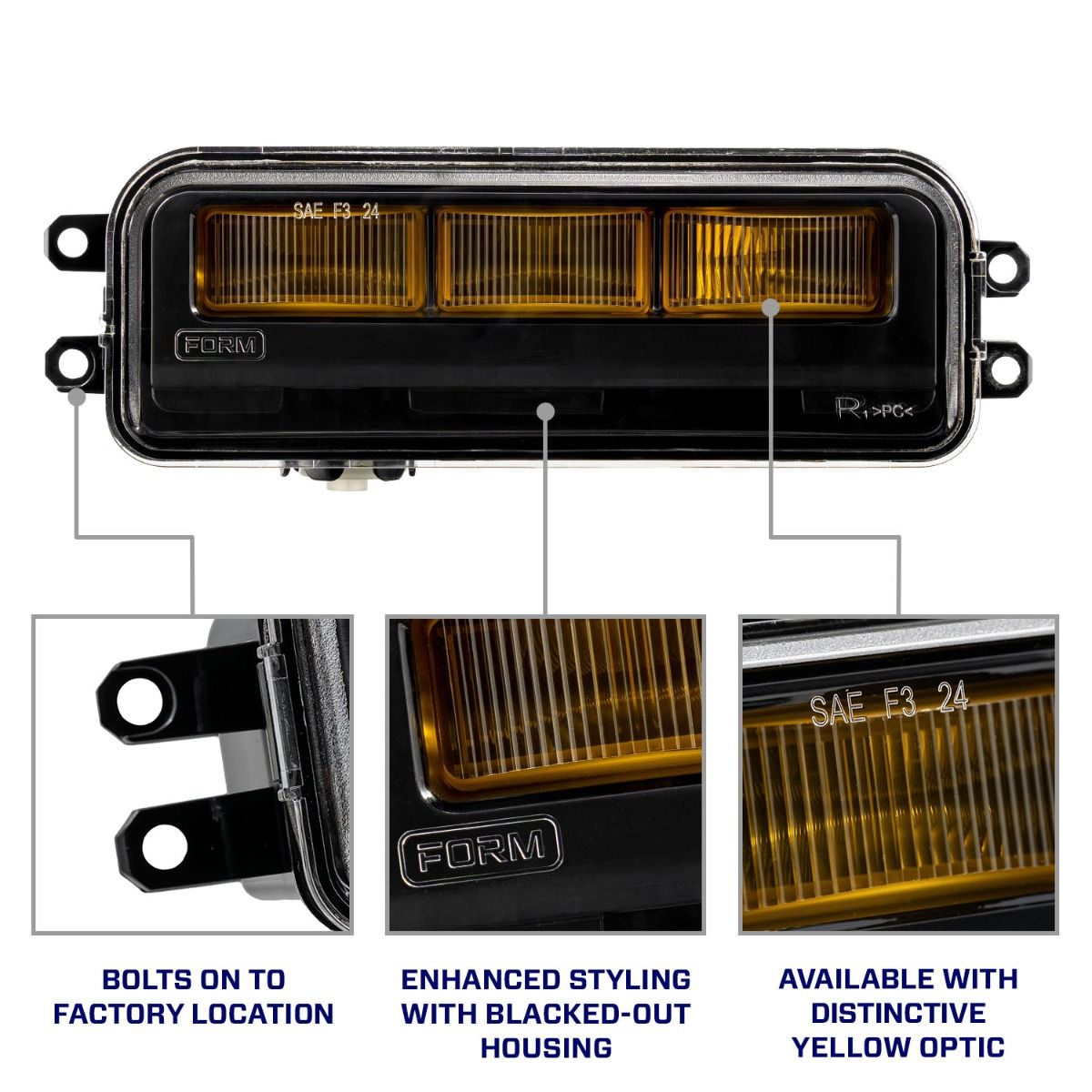 Toyota Type T3 Fog Light Replacement Upgrade Form Lighting showing optic, housing and installation features.