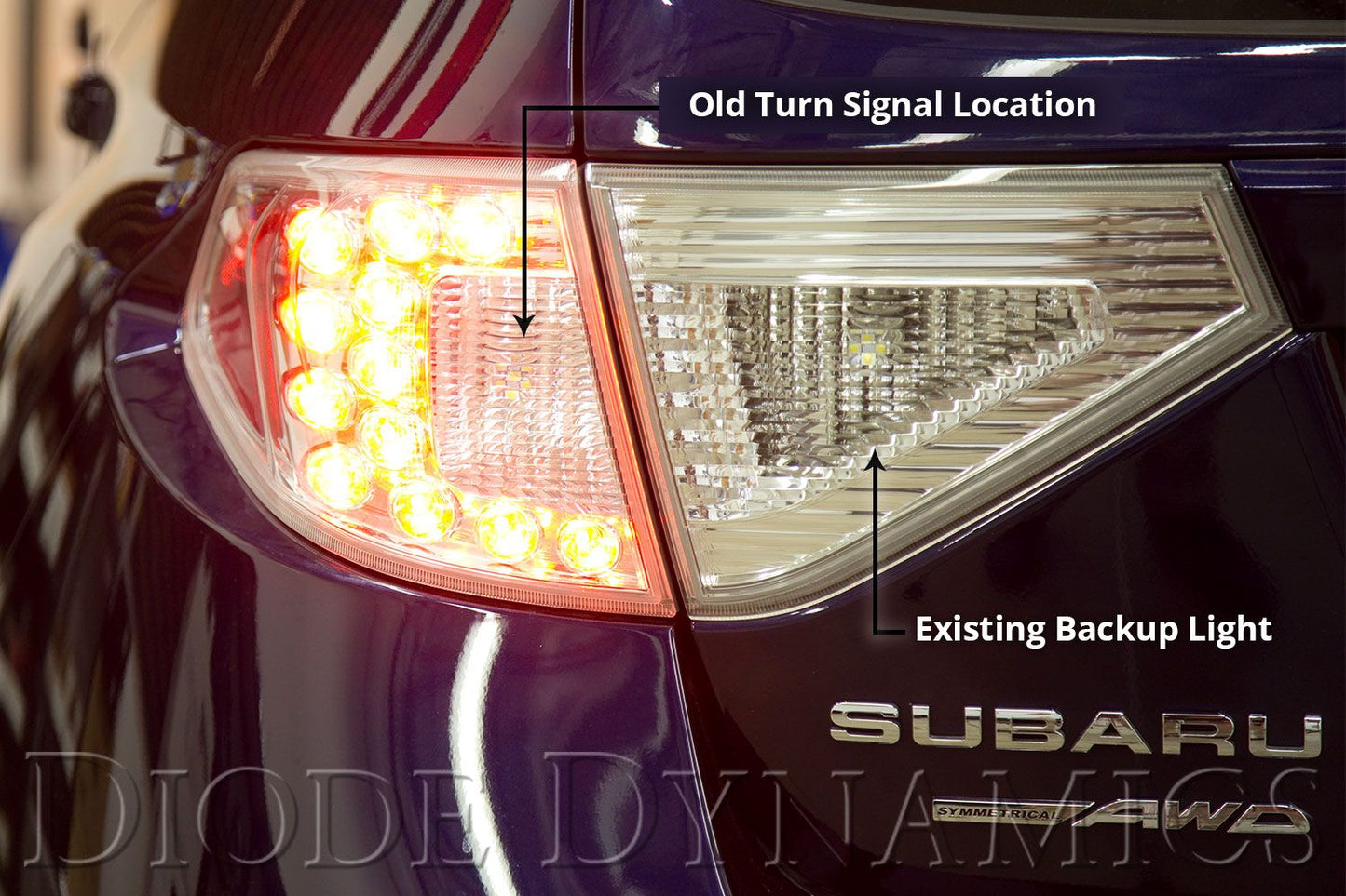 Diode Dynamics 2008-2014 Subaru WRX/STi Hatchback Tail as Turn® +Backup Module (USDM)